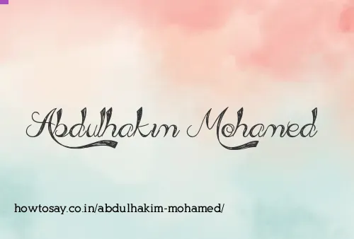 Abdulhakim Mohamed