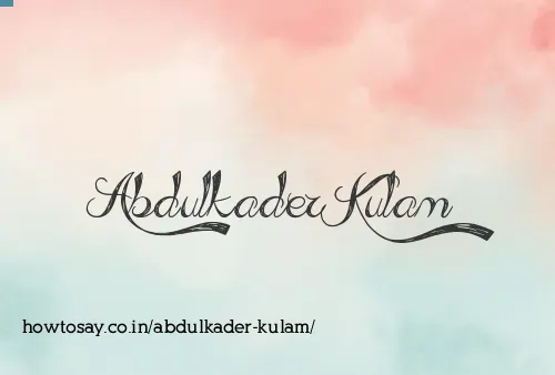 Abdulkader Kulam