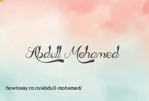 Abdull Mohamed