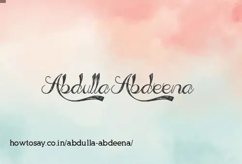 Abdulla Abdeena