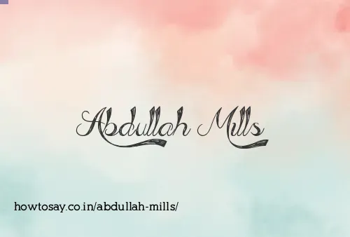 Abdullah Mills