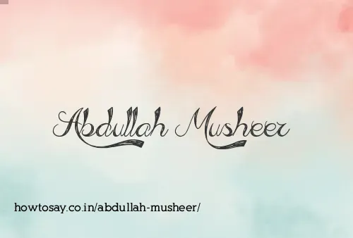 Abdullah Musheer