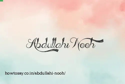 Abdullahi Nooh