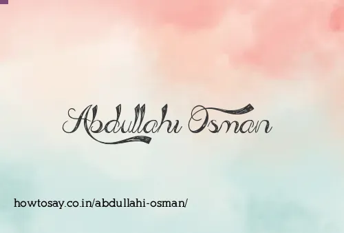 Abdullahi Osman