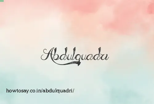 Abdulquadri