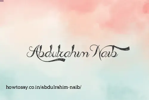 Abdulrahim Naib