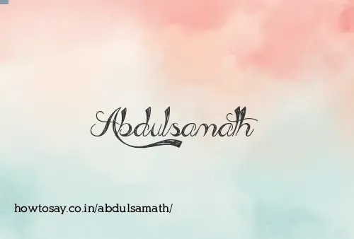 Abdulsamath
