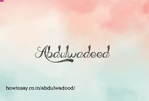Abdulwadood