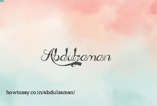 Abdulzaman