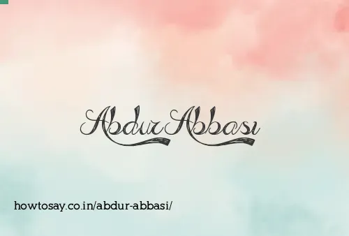 Abdur Abbasi