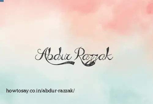 Abdur Razzak
