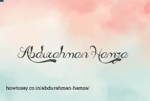 Abdurahman Hamza
