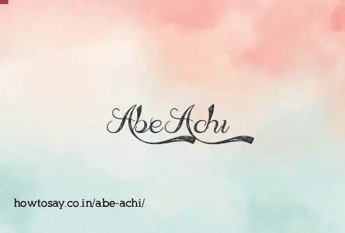 Abe Achi
