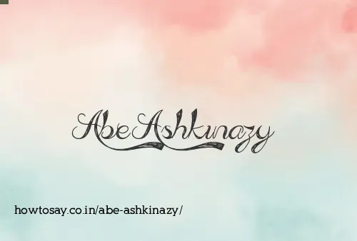 Abe Ashkinazy