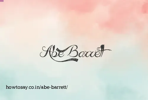 Abe Barrett
