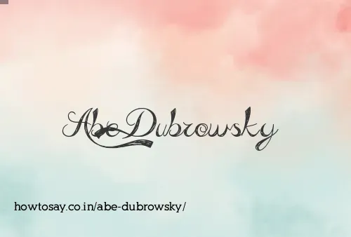 Abe Dubrowsky