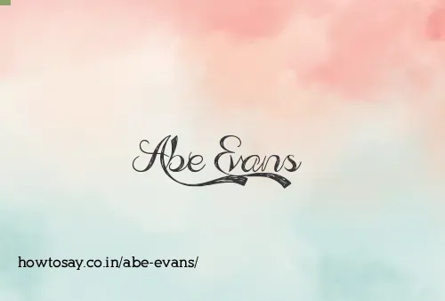 Abe Evans