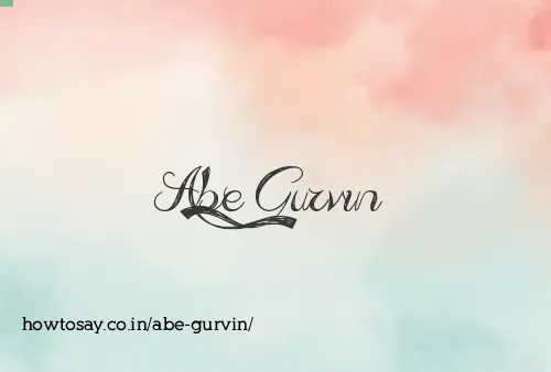 Abe Gurvin