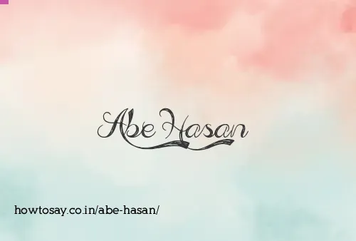 Abe Hasan