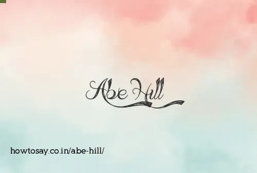 Abe Hill