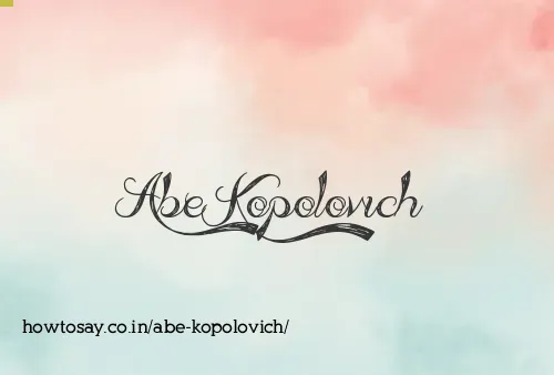 Abe Kopolovich