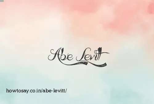 Abe Levitt