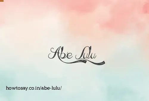 Abe Lulu