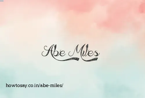 Abe Miles