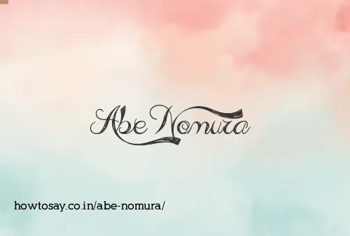 Abe Nomura
