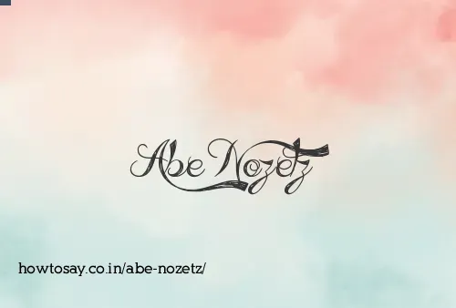 Abe Nozetz