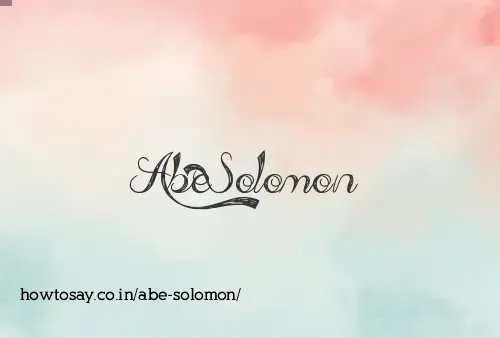 Abe Solomon