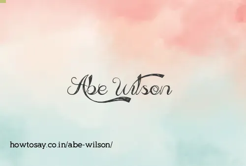 Abe Wilson