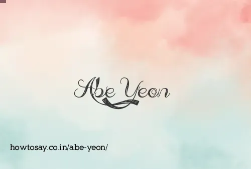 Abe Yeon