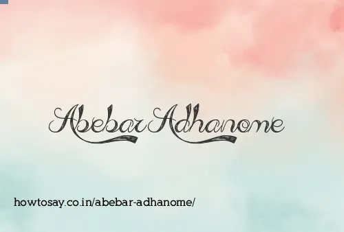 Abebar Adhanome