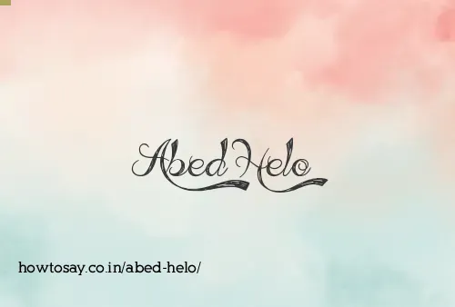 Abed Helo