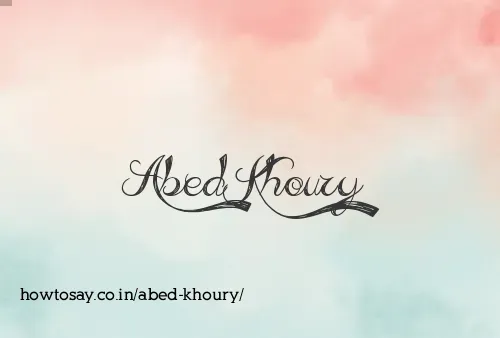 Abed Khoury
