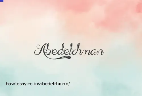 Abedelrhman