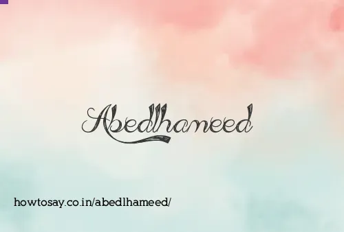 Abedlhameed