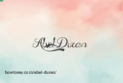 Abel Duran