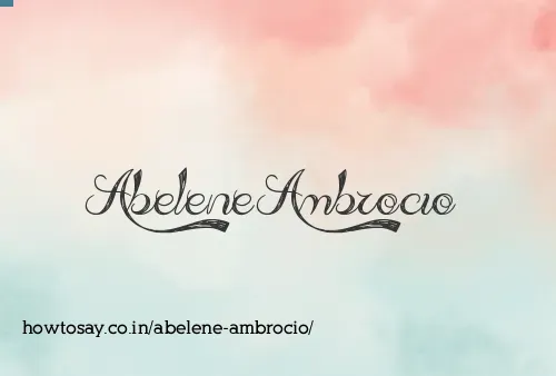 Abelene Ambrocio