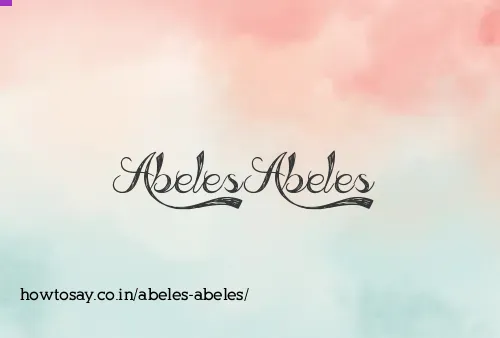 Abeles Abeles