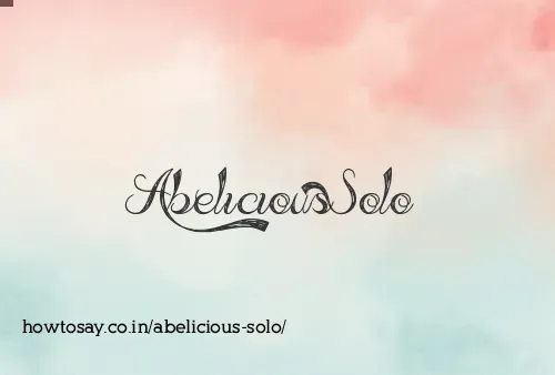 Abelicious Solo