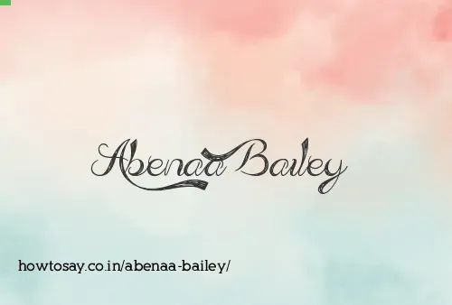 Abenaa Bailey