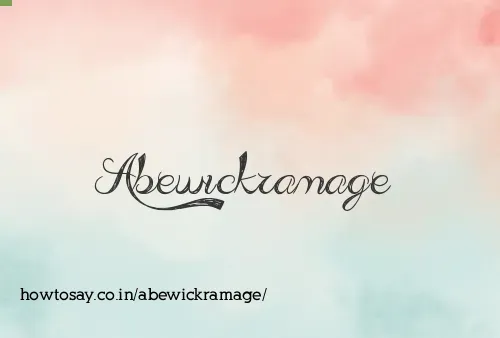 Abewickramage