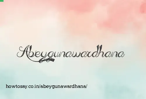 Abeygunawardhana