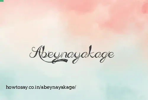Abeynayakage