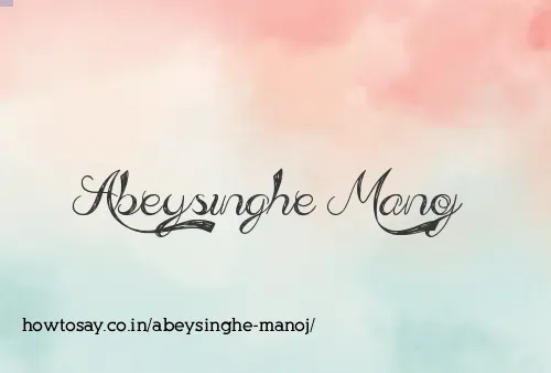 Abeysinghe Manoj