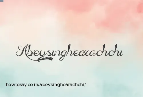 Abeysinghearachchi