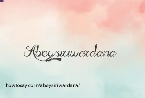 Abeysiriwardana