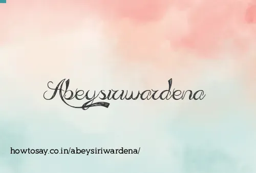 Abeysiriwardena